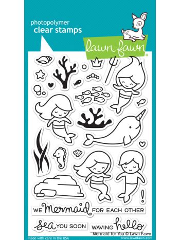 Lawn Fawn - Mermaid For You Clear Stamp